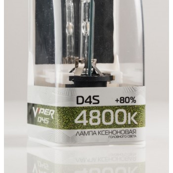 Ксеноновая лампа D4S 4800K (+80%) 35W VIPER (Корея)